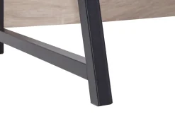 Conjunto De Escritorio Em Madeira Clara E Preto Foster/Calvin