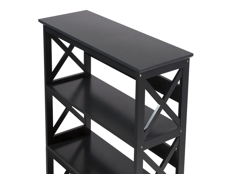 Conjunto De Escritorio Em Madeira Clara E Preto Foster/Calvin