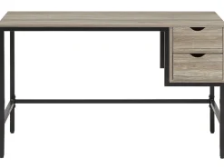 Conjunto De Escritorio Em Madeira Clara E Preto Foster/Grant