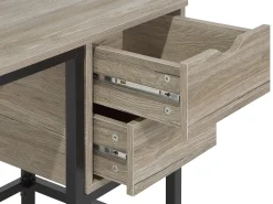 Conjunto De Escritorio Em Madeira Clara E Preto Foster/Grant