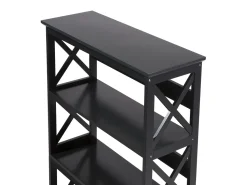 Conjunto De Escritorio Em Madeira Clara E Preto Foster/Grant