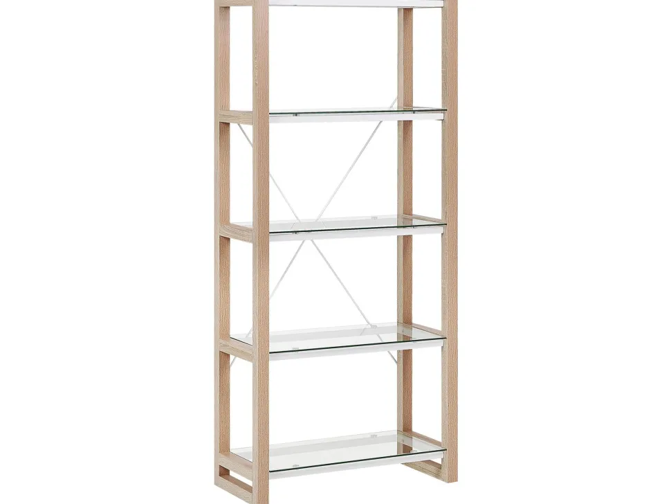 Conjunto De Escritorio Em Branco E Madeira Clara Jenks/Clarita