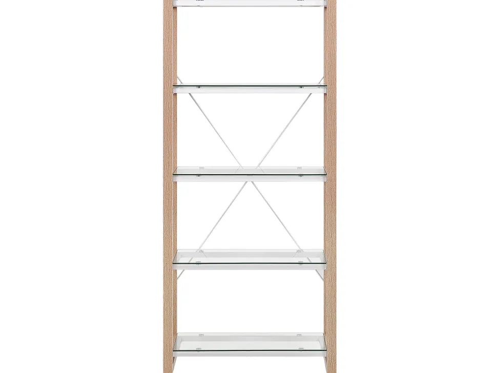 Conjunto De Escritorio Em Branco E Madeira Clara Jenks/Clarita