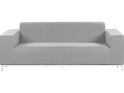 Conjunto De Jardim 5 Lugares Cinzento Claro E Branco Rovigo