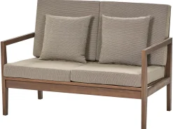 Conjunto De Jardim 7 Lugares Em Madeira De Acacia Certificada Castanha Escura Pataja