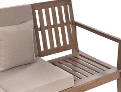 Conjunto De Jardim 7 Lugares Em Madeira De Acacia Certificada Castanha Escura Pataja