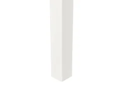 Conjunto De Jardim 5 Lugares Em Aluminio Branco E Almofadas Creme A Esquerda Messina