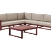 Conjunto De Jardim 5 Lugares Madeira De Acacia Certificada Vermelha Escura Timor Ii