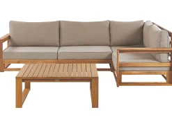 Conjunto De Jardim 4 Lugares Em Madeira De Acacia Certificada Clara A Esquerda Timor Ii