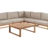Conjunto De Jardim 5 Lugares Em Madeira De Acacia Clara A Direita Timor Ii