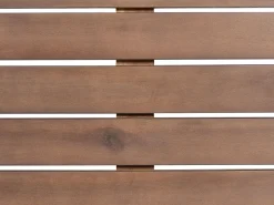 Conjunto De Jardim 7 Lugares Em Madeira De Acacia Castanha Escura Pataja