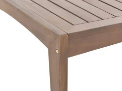 Conjunto De Jardim 7 Lugares Em Madeira De Acacia Castanha Escura Pataja