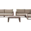 Conjunto De Jardim 4 Lugares Madeira De Acacia Certificada Escura Timor Ii