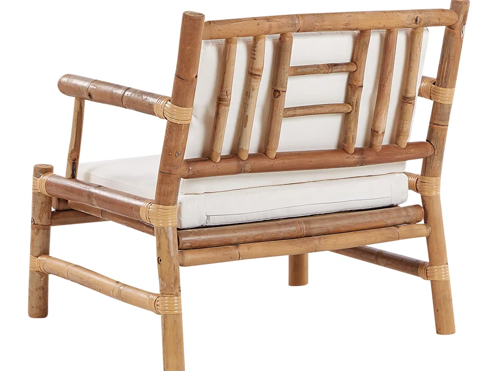 Conjunto De Jardim 4 Lugares Em Madeira Clara De Bambu Riccione
