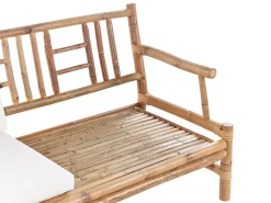 Conjunto De Jardim 4 Lugares Em Madeira Clara De Bambu Riccione
