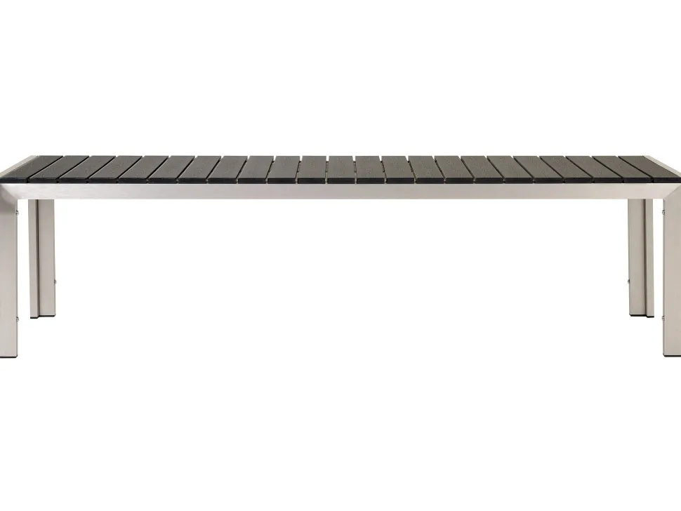 Conjunto De Jardim 6 Lugares Em Aluminio Preto Nardo