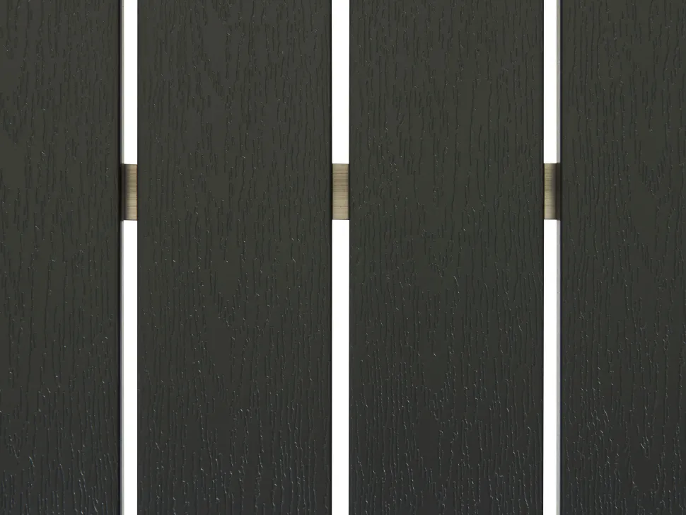 Conjunto De Jardim 6 Lugares Em Aluminio Preto Nardo