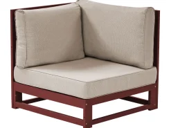 Conjunto De Jardim 4 Lugares Madeira De Acacia Certificada Vermelha Escura Timor Ii