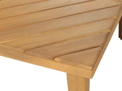 Conjunto De Jardim Com 5 Lugares E Mesa De Centro Em Madeira De Acacia Baratti