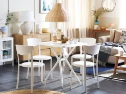 Conjunto De Jardim Com 4 Lugares Branco Sersale/Vieste