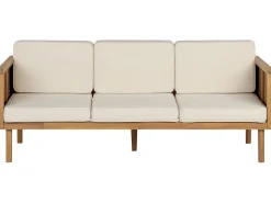 Conjunto De Jardim Com 6 Lugares Em Madeira De Acacia Castanha Clara Baratti