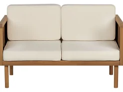 Conjunto De Jardim Com 6 Lugares Em Madeira De Acacia Castanha Clara Baratti