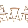 Conjunto De Jardim Com 2 Lugares Em Bambu Castanho Claro E Branco Savalletri