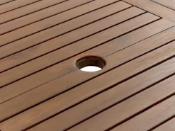 Conjunto De Jardim Com 6 Lugares Em Madeira Escura De Acacia Amantea