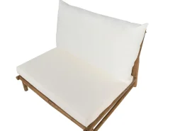 Conjunto De Jardim Com 2 Lugares Em Bambu Claro E Branco Todi