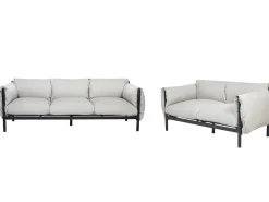 Conjunto De Jardim Com 5 Lugares Em Aluminio Cinzento Claro Esperia