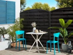 Conjunto De Jardim Com 2 Lugares Azul E Branco Sersale/Vieste