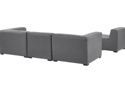 Conjunto De Jardim Com 4 Lugares E Repousa-Pes Em Tecido Cinzento Arezzo