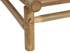 Conjunto De Jardim Com 2 Lugares Em Bambu Claro E Taupe Todi