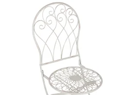 Conjunto De Jardim Com 2 Lugares Em Metal Branco Stiffe