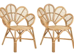 Conjunto De Jardim Com 2 Lugares Em Rattan Cor Natural Florentine Ii / Limni