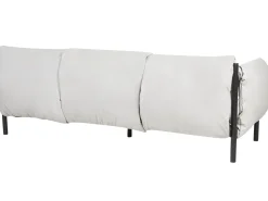 Conjunto De Jardim Com 2 Poltronas E Sofa De 3 Lugares Em Aluminio Cinzento Claro Esperia