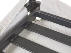 Conjunto De Jardim Com 2 Poltronas E Sofa De 3 Lugares Em Aluminio Cinzento Claro Esperia