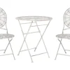 Conjunto De Jardim Em Metal Branco Scafa