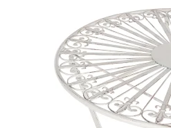 Conjunto De Jardim Em Metal Branco Scafa