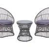 Conjunto De Jardim Em Rattan Sintetico Taupe Mesyna