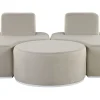 Conjunto De Jardim Modular 2 Lugares Cinzento Claro Fabro