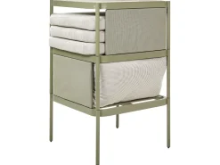 Conjunto De Jardim Modular 2 Lugares Em Aluminio Verde Terracina