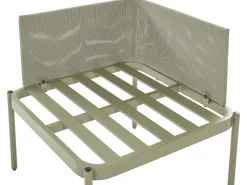 Conjunto De Jardim Modular 2 Lugares Em Aluminio Verde Terracina