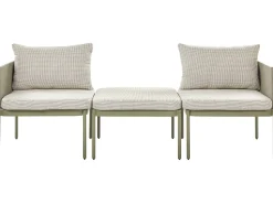 Conjunto De Jardim Modular 2 Lugares Em Aluminio Verde Terracina