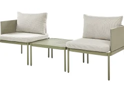 Conjunto De Jardim Modular 2 Lugares Em Aluminio Verde Terracina