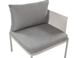 Conjunto De Jardim Modular 2 Lugares Em Aluminio Cinzento Claro Terracina