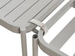 Conjunto De Jardim Modular 2 Lugares Em Aluminio Cinzento Claro Terracina