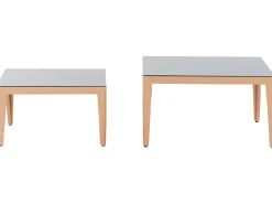Conjunto De Jardim Modular 6 Lugares Em Aluminio Cinzento E Castanho Claro Rima Iii