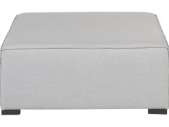 Conjunto De Jardim Modular 4 Lugares E Repousa-Pes Em Tecido Cinzento Claro Arezzo