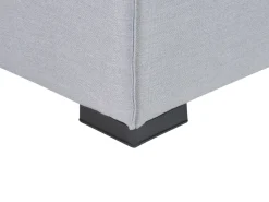 Conjunto De Jardim Modular 4 Lugares E Repousa-Pes Em Tecido Cinzento Claro Arezzo